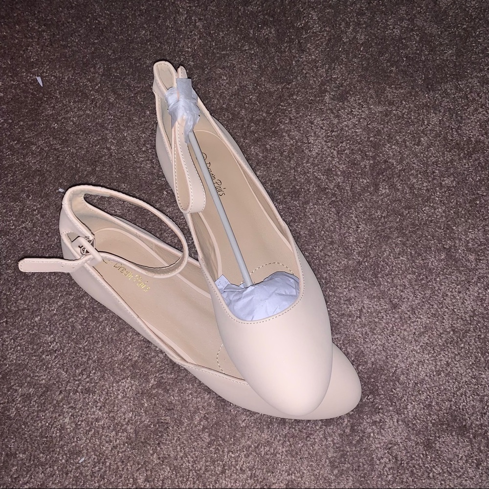 Dream Pairs Low Wedge Strap Flats